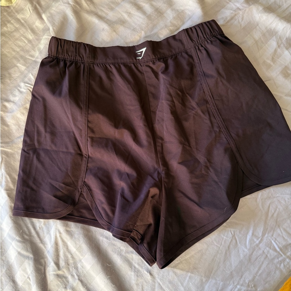 Maroon gymshark shorts